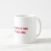 Weichzeichnen, wenn der Becher voll ist Kaffeetasse (VorderseiteRechts)