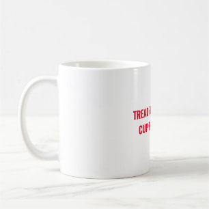 Weichzeichnen, wenn der Becher voll ist Kaffeetasse
