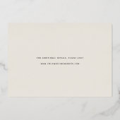 Weichzeichnen | Zwei Fotos Save the Date Folieneinladung (Rückseite)