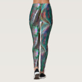Weichzeichner aus psychedelischer Woody, digital r Leggings (Rückseite)