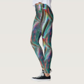 Weichzeichner aus psychedelischer Woody, digital r Leggings (Links)