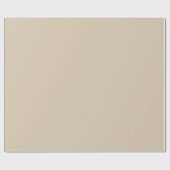 Weichzeichner Tan Solid Color Geschenkpapier (Flach)