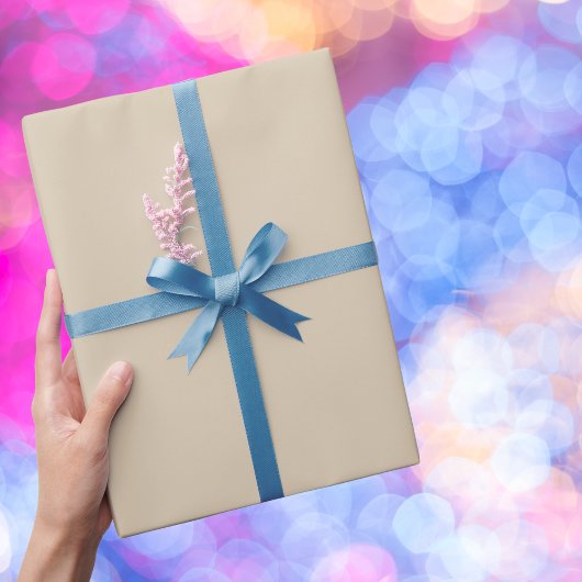 Weichzeichner Tan Solid Color Geschenkpapier