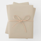 Weichzeichner Tan Solid Color Geschenkpapier Set (Beispiel)