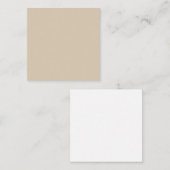 Weichzeichner Tan Solid Color Mitteilungskarte (Vorne/Hinten)