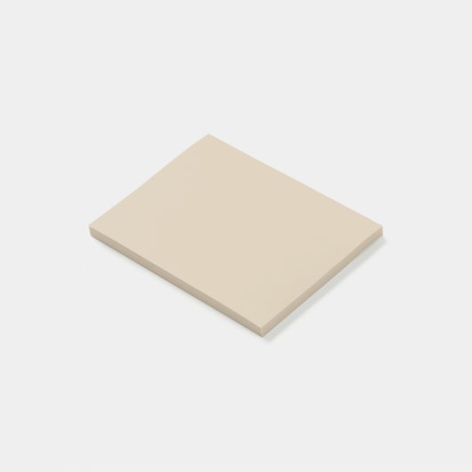 Weichzeichner Tan Solid Color Post-it Klebezettel (angewinkelt)