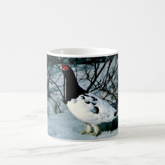Weide-Alpenschneehuhn Kaffeetasse (Mittel)