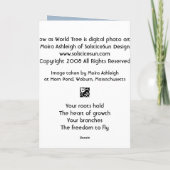 Weide als Weltbaum Karte (Rückseite)