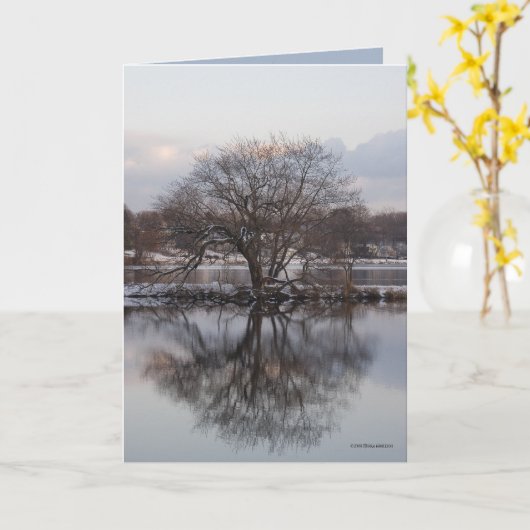 Weide als Weltbaum Karte (Gelbe Blume)