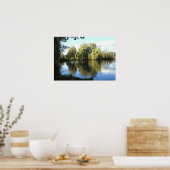 Weide am See weinend Poster (Küche)