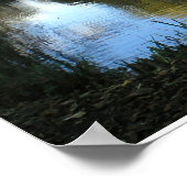 Weide am See weinend Poster (Ecke)