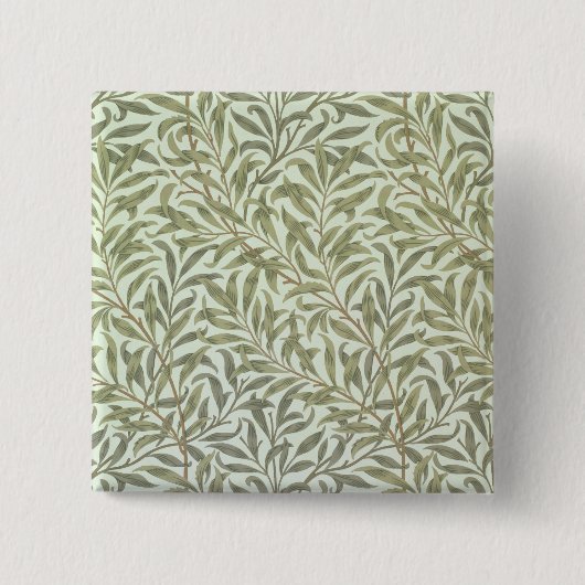 "Weide-Ast" Tapetenentwurf, 1887 Button (Vorderseite)