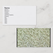 "Weide-Ast" Tapetenentwurf, 1887 Visitenkarte (Vorne/Hinten)