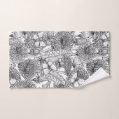 Weide aus Lüstern in Schwarz und Weiß Badhandtuch Set (Handtuch)