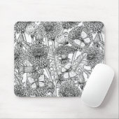 Weide aus Lüstern in Schwarz und Weiß Mousepad (Mit Mouse)