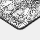 Weide aus Lüstern in Schwarz und Weiß Schreibtischunterlage (Ecke)