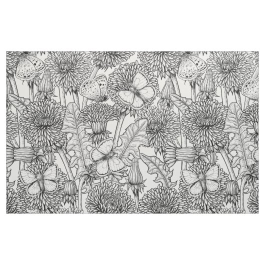 Weide aus Lüstern in Schwarz und Weiß Stoff (Fat Quarter (45,7 x 55,9 cm))
