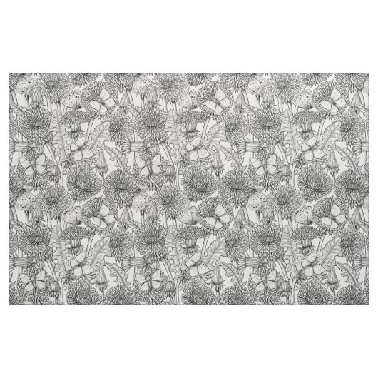Weide aus Lüstern in Schwarz und Weiß Stoff (Fat Quarter (45,7 x 55,9 cm))