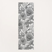 Weide aus Lüstern in Schwarz und Weiß Yogamatte (Vorderseite)