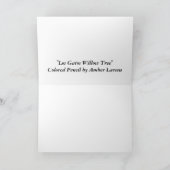 "Weide-Baum Los Gatos" durch bernsteinfarbiges Karte (Innenseite)