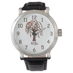Weide-Baum mit den Herzen - kundengerecht Armbanduhr