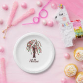 Weide-Baum mit den Herzen - kundengerecht Pappteller (Party)