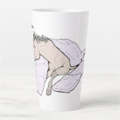 Weide Bettzeit Kaffeiniere Latte Tasse (Vorderseite)