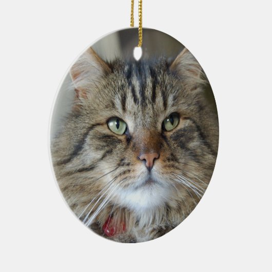 Weide die Katze Keramikornament (Rechts)