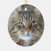 Weide die Katze Keramikornament (Links)