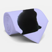 Weide die schwarze Katze Krawatte (Gerollt)