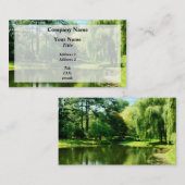 Weide durch den See Visitenkarte (Vorne/Hinten)