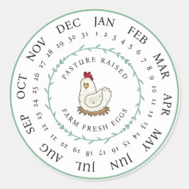 Weide gezüchtete landwirtschaftliche Betriebe Fris Runder Aufkleber