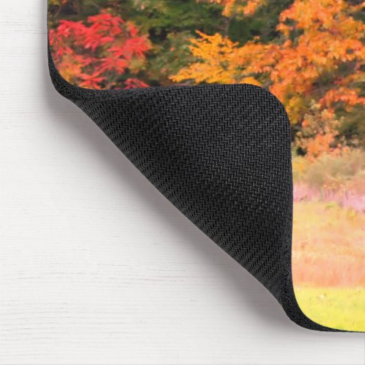 Weide im Herbst Blätter Kühe Mousepad (Ecke)