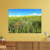 Weide im Sommer1 Leinwanddruck (Insitu (Wohnzimmer))