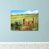 Weide im Sommer2 Leinwanddruck (Insitu (Holzboden))