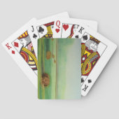 Weide im Wasserfarbenbereich Spielkarten (Rückseite)