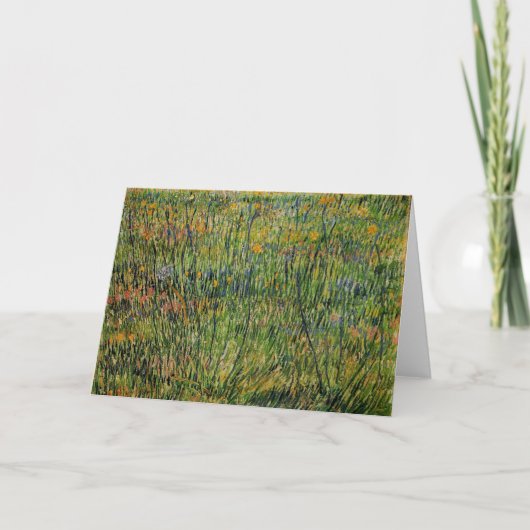 Weide in Bloom von Vincent van Gogh Karte (Vorderseite)