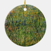 Weide in Bloom von Vincent van Gogh Keramik Ornament (Hinten)