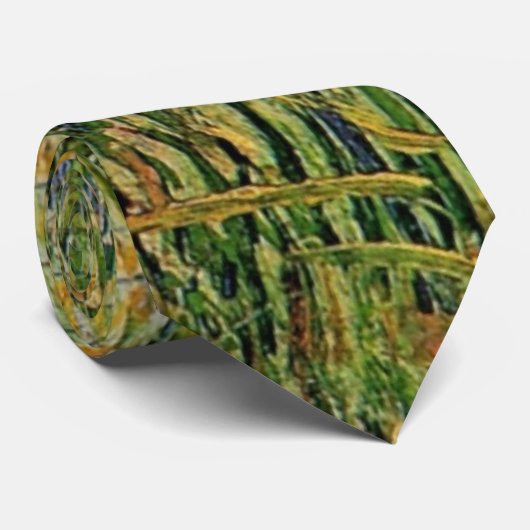 Weide in Bloom von Vincent van Gogh Krawatte (Gerollt)