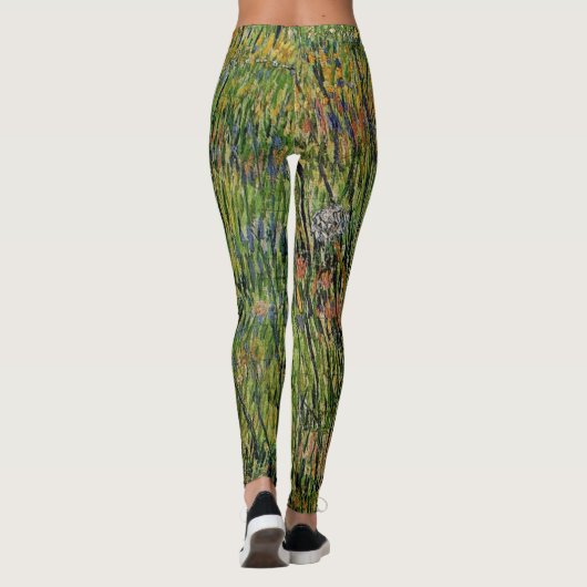 Weide in Bloom von Vincent van Gogh Leggings (Rückseite)