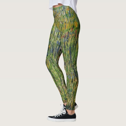 Weide in Bloom von Vincent van Gogh Leggings (Links)