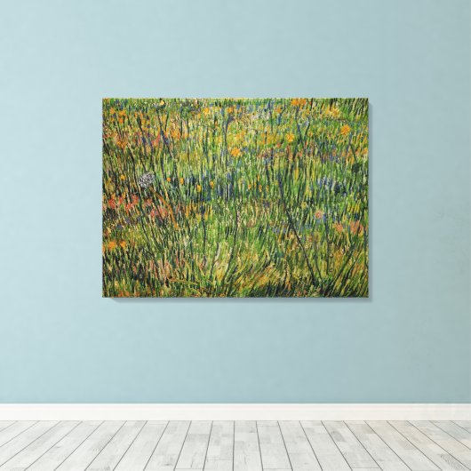 Weide in Bloom von Vincent van Gogh Leinwanddruck (Insitu (Holzboden))