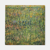 Weide in Bloom von Vincent van Gogh Magnet (Vorne)