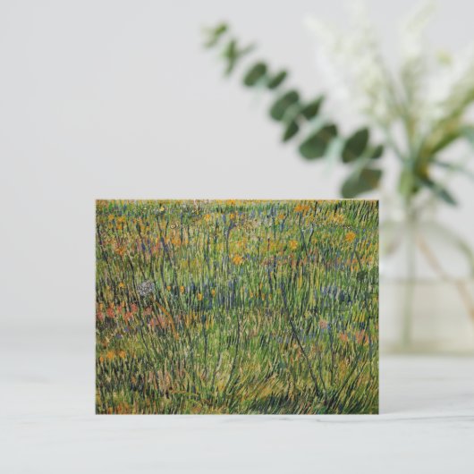 Weide in Bloom von Vincent van Gogh Postkarte (Stehend Vorderseite)