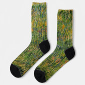 Weide in Bloom von Vincent van Gogh Socken (Linkes Detail)