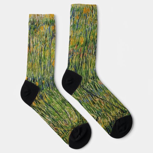 Weide in Bloom von Vincent van Gogh Socken (Rechts)