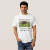 Weide Laune – Kuh Foto T-Shirt (Vorne ganz)