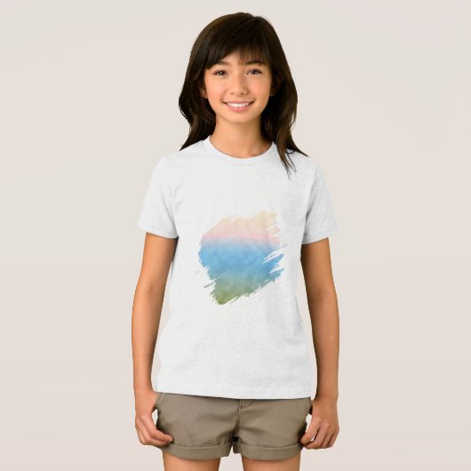 Weide Licht Tri-Blend Shirt (Vorderseite Voll)