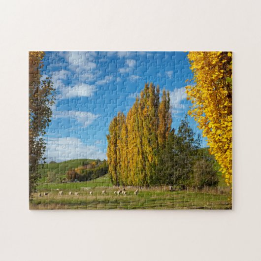 Weide mit Schafen Puzzle (Horizontal)