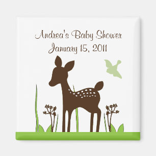 Weide-Rotwild-Babyparty-Magnet-Andenken Magnet